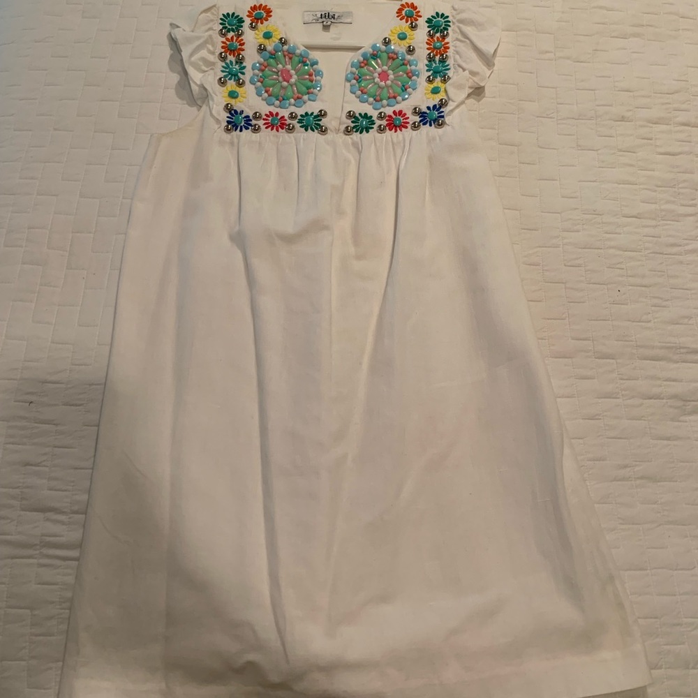 Tibi beaded dress size: 6 runs like a size: 4